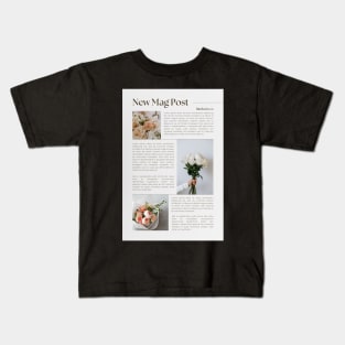 Patel minimalist flower magazine Kids T-Shirt